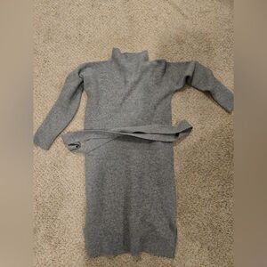 Mock neck sweater dress